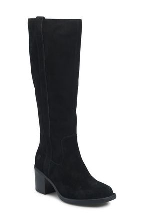 B&oslash;rn Harding Knee High Boot in Black Suede at Nordstrom, Size 9.5