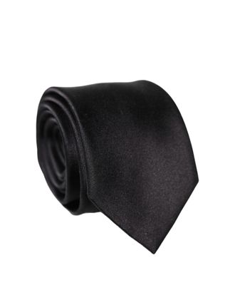Dolce & Gabbana Silk Satin Necktie - Black
