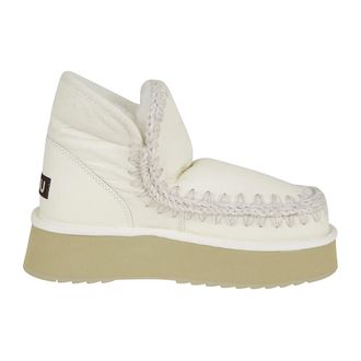 Mou Schoenen, Dames, Wit, 37 EU, Wol, Eskimo Enkelboot
