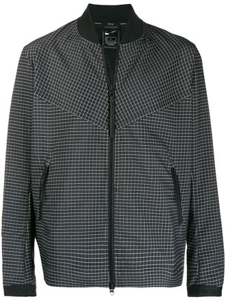 Nike Geruite bomberjack - Zwart
