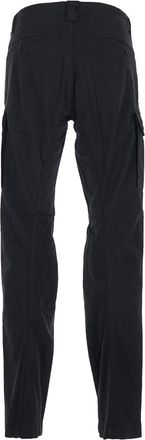 C.P. Company Mens Cargo Pants Stretch Cotton Black Trousers
