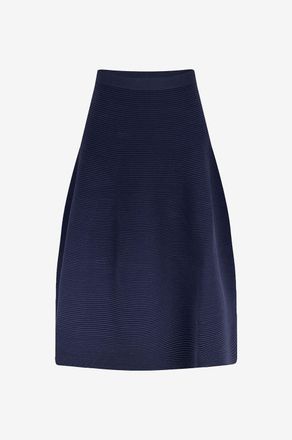 SIMKHAI Ausgestellter Midirock im texturierten Strick Jennifer