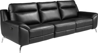 Angel Cerd&aacute; Sof&aacute; relax 3 plazas piel negro