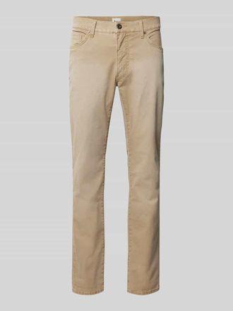 Brax Brax Straight Fit Jeans mit Kontrastn&auml;hten Modell Chuck in Beige, Gr&ouml;&szlig;e 33/34