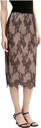 Aniye By Midi Rok - Dames - Midirokken - Bruin - XS - Polyester - Rokken