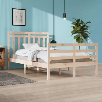 vidaXL Estructura De Cama Madera Maciza 120x200 Cm Vidaxl