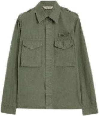 Aspesi Shirts Green - Heren - Casual Overhemden - Groen - L - Overhemden