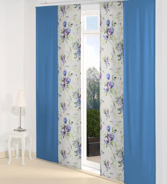 Wirth Schiebegardine »MONTROSE« Klettband 1 Stk. tlg. inkl. Beschwerungsstange