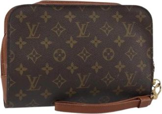 Louis Vuitton Pre-owned Canvas Clutch - Dames - Vintage Clutch - Bruin - ONE Size - Vintage