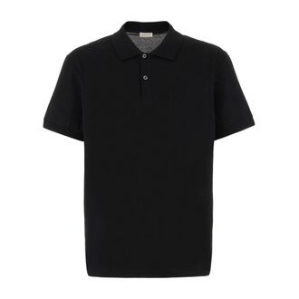 Alexander McQueen Tops, Heren, Zwart, S, Klassieke Polo Shirt voor Mannen