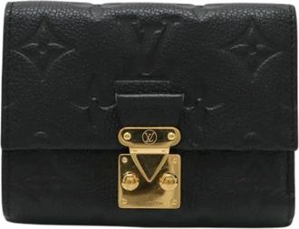 Louis Vuitton Pre-owned Wallets, female, Black, Size: ONE SIZE Pre-owned Monogram Empreinte Compact Wallet