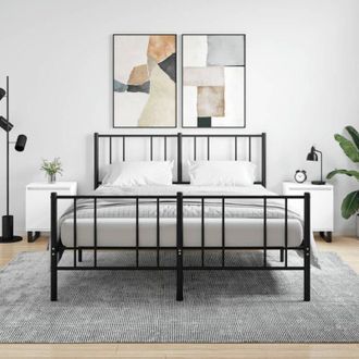 vidaXL Comodini 2 pz Bianchi 40x30x50 cm in Legno Multistrato - Vidaxl