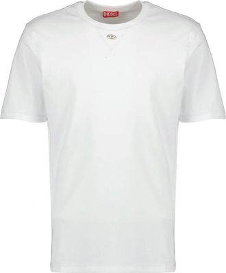 Diesel T-Madjust-Tr T-shirt - Heren - T-shirts - Wit - L - Katoen - Tops