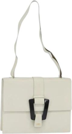 Gucci Pre-owned Leren Schoudertas - Dames - Vintage Schoudertas - Wit - ONE Size - Leer - Vintage