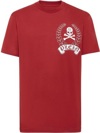 Philipp Plein SS logo-print t-shirt - men - Cotton - XXXL - Red