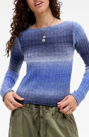 BDG Ombr&eacute; Stripe Sweater in Blue at Nordstrom Rack, Size Medium
