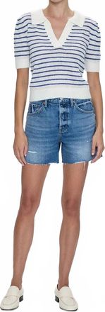 Pistola Denim Andie High Rise Vintage Cut Off Short In Thesis Distressed