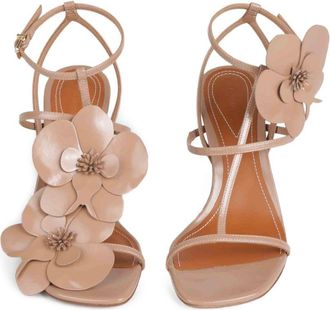 Zimmermann orchidee lederen sandalen