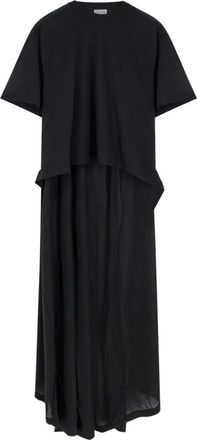 Balenciaga Maxi Dresses, female, Black, Size: S Train T-Shirt