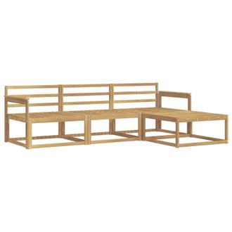 vidaXL Conjunto De Sof&aacute;s De Exterior 4 Pcs Blanco Vidaxl