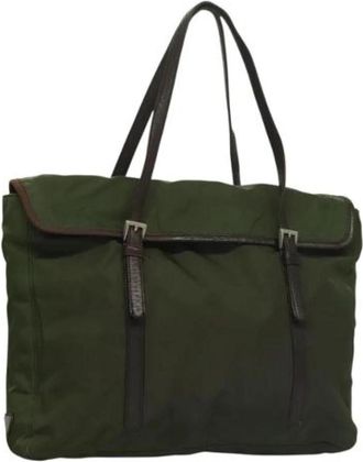 Prada Pre-owned Nylon prada-bags - Dames - Vintage Shopper - Groen - ONE Size - Nylon - Vintage