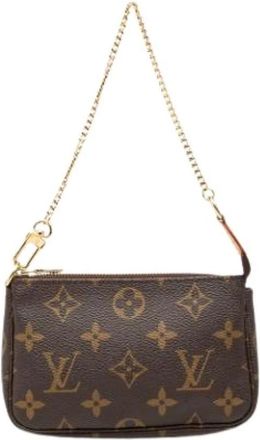 Louis Vuitton Pre-owned Mini Bags, female, Brown, Size: ONE SIZE Pre-owned Canvas Mini Bag