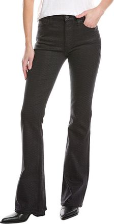 Hudson Barbara High-Rise Black Snake Coated Bootcut Jean