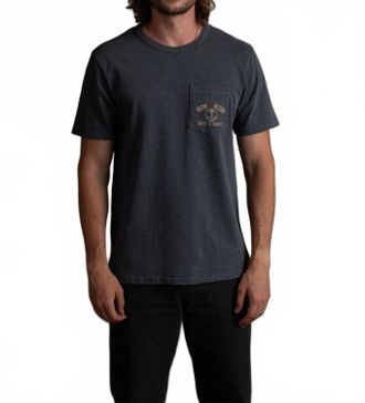 Iron And Resin Pegasus Pocket Tee In Black
