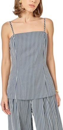 English Factory Stripe Longline Camisole in Blue Multi at Nordstrom, Size Medium