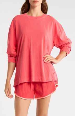 Free People FP Movement Hustle Layer Knit Top in Grapefruit at Nordstrom, Size X-Small