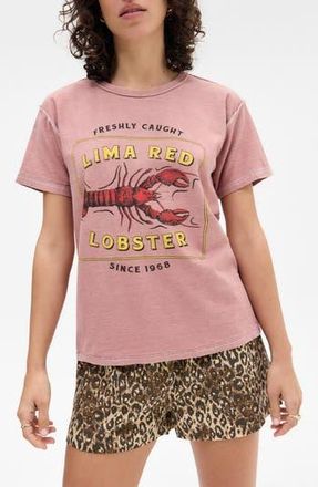 BDG Lobster Graphic Baby T-Shirt in Pink at Nordstrom Rack, Size X-Small/small