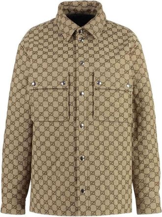 Gucci GG Canvas Shirt Beige Ebony 762162-ZAPKE-2190