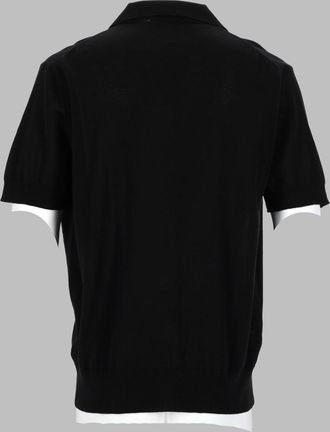 Vivienne Westwood Cotton Polo-Knit Cardigan - Black