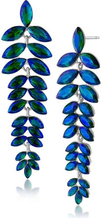 Jardin Tiered Marquise Crystal Drop Earrings in Blue/Silver at Nordstrom Rack