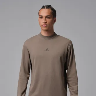 Nike Jordan Mens Jordan Sport Dri-FIT Golf Long-Sleeve Mock Neck Sweatshirt in Grey | IF2934-040