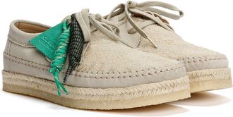 Riviera & Bar Pompeii Weaver Heren Beige Su&egrave;de Veterschoenen