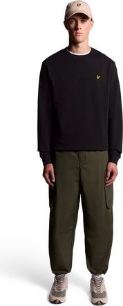 Lyle & Scott Crew Neck Sweater in Jet Black at Nordstrom, Size Xx-Large