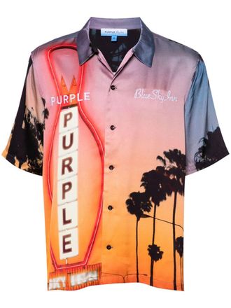 Purple x Blue Sky overhemd met print - Rood