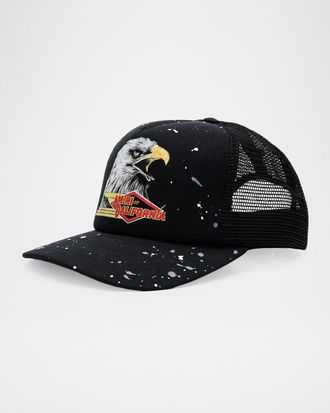 Amiri Mens Vintage Logo Trucker Hat