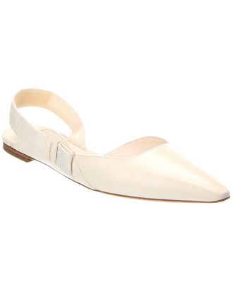 Ferragamo Vania Leather Ballet Flat