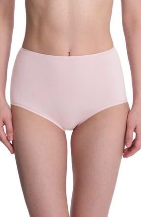 Natori Bliss Bare Cotton High Waist Briefs in Misty Orchid at Nordstrom, Size Xx-Large
