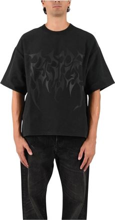 Purple Camiseta de punto texturizado - Tops - Hombre - Negro - 2XL