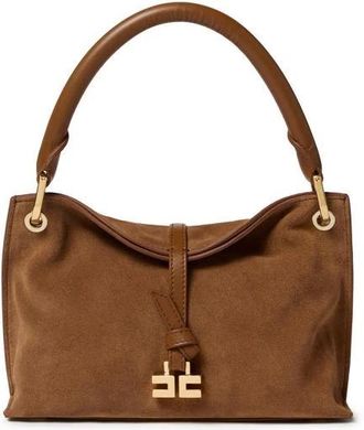 Elisabetta Franchi Small Boulevard Handbag - Dames - Handtassen - Bruin - ONE Size - Leer - Tassen