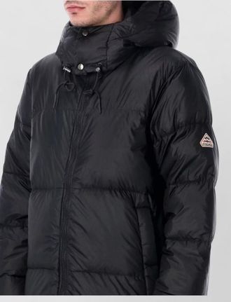 Pyrenex long hooded quilted jacket design