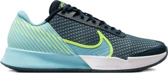 Nike Sneakers Court Air Zoom Vapor Pro 2 HC Armory Navy Volt Denim Turquoise - Blu