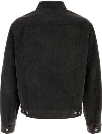 Alexander McQueen Alexander Mcqueen Mens Slate Denim Jacket - Dark Grey Cotton - Size EU 48 (Mens)