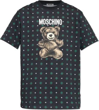 Moschino Teddy Bear T-shirt met print - Heren - T-shirts - Zwart - XL - Katoen - Tops