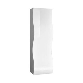 Dmora Armario multiusos 1 puerta blanco efecto madera 63x40h187 cm