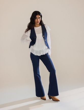 Nobody's Child Dark Denim Waistcoat