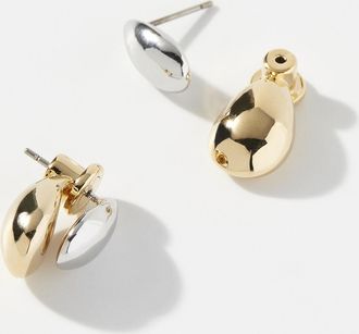 Simons Womens Two-tone modern earrings